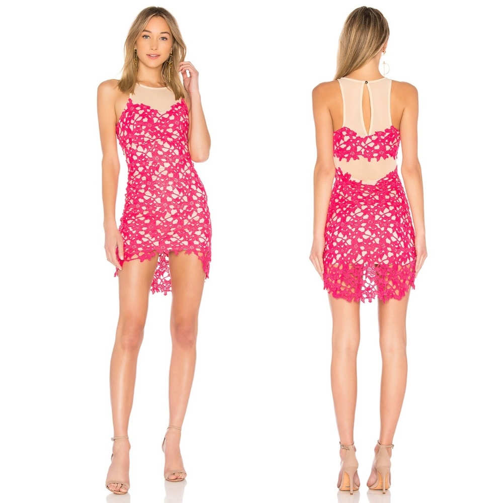 Lovers + Friends Larissa Dress in Lipstick XS